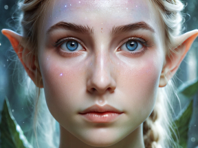 Celestial Elf: A Mystical Portrait of Cosmic Fantasy