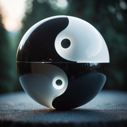 Yin and Yang Sphere: Symbol of Balance and Harmony in Chinese Philosophy