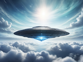 Voyage of the Celestial Voyager: A Futuristic Odyssey Above Alien Waters