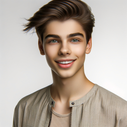 Radiant Smile and Stylish Elegance: A Portrait of Confidence and Grace