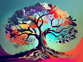 Vibrant Tree of Life: A Symbolic Journey Through Growth and Seasons